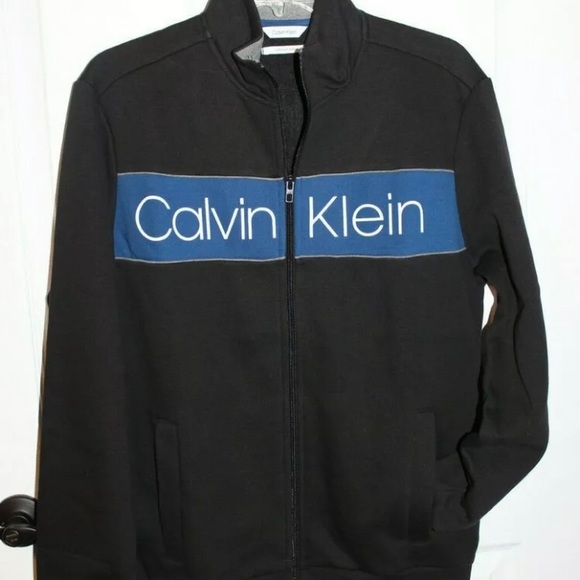 NWT Calvin Klein Men's Sweater Fleece Full Zip L - Picture 3 of 7